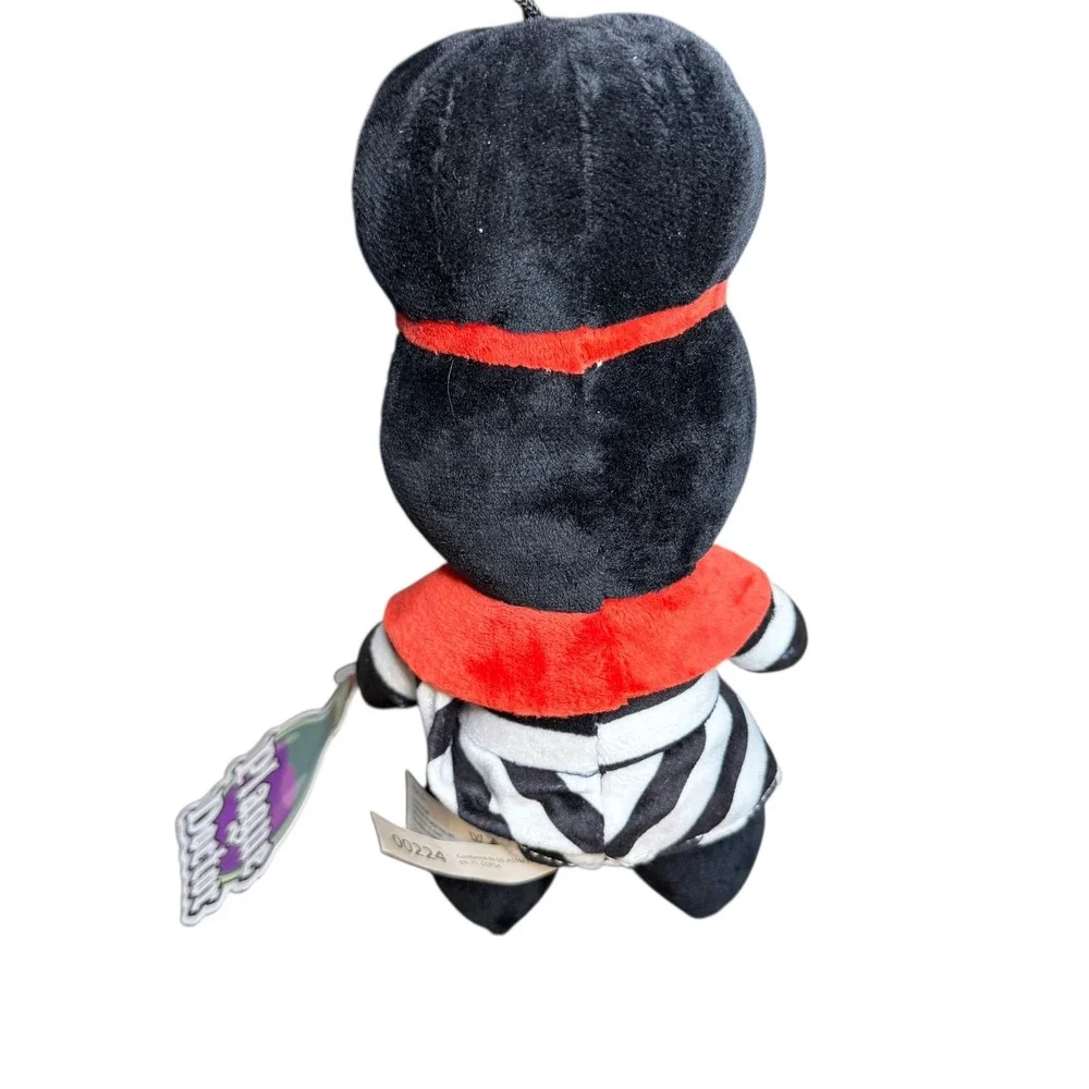 Squishable Plague Doctor Plush Black White Striped Red Collar Small NWT 00224